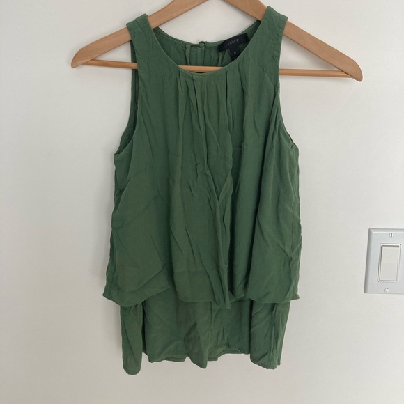 J. Crew “going out” layered tank top - Picture 1 of 6